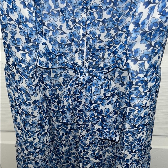 B Darlin Blue and White Floral Ruffled Mini Dress NWOT - Picture 7 of 9